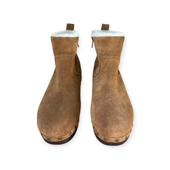 Madewell The Marceline Clog Shearling Boots In Toffee Women’s Size 9 Suede NH871 - Picture 6 of 9